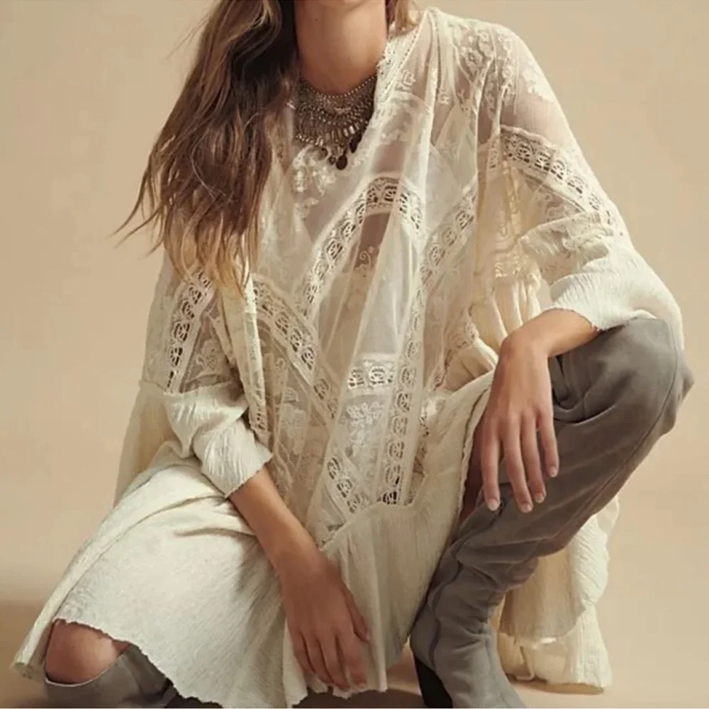 NWT Free People | Layered In Lace Swing Dress | Small